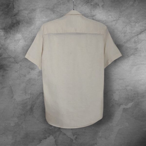 Camisa Manga Curta Slim Fit Linho LN7 - Imagem 3