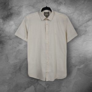 Camisa Manga Curta Slim Fit Linho LN7