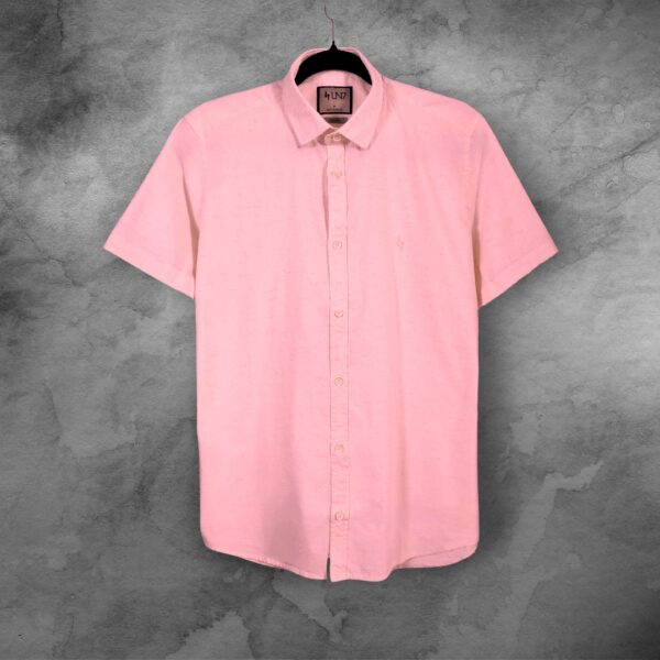 Camisa Manga Curta Slim Fit Linho LN7 - Imagem 2