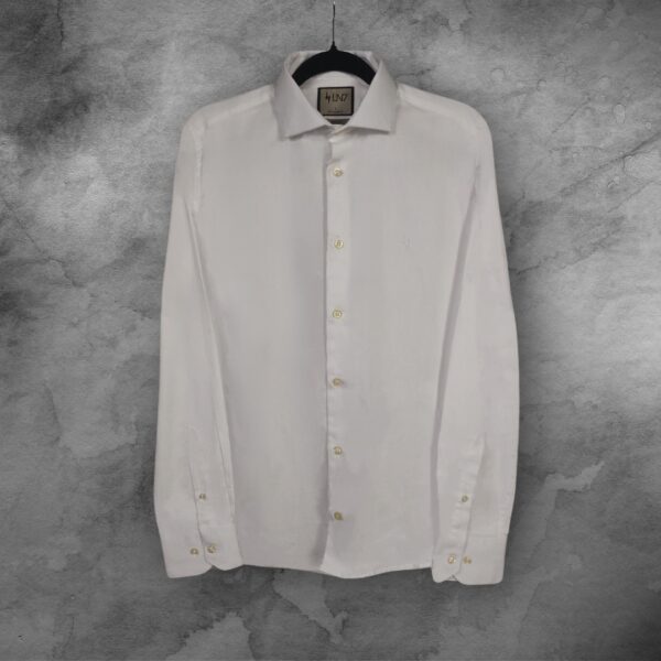 Camisa Manga Longa Slim Fit Algodão Egípcio Fio 80 LN7 - Imagem 2