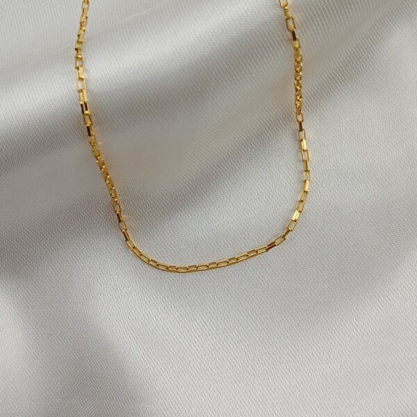 Corrente Cartier 61 Folheado Ouro