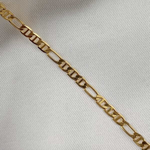 Pulseira Alternada 61 Folheada Ouro - Imagem 3