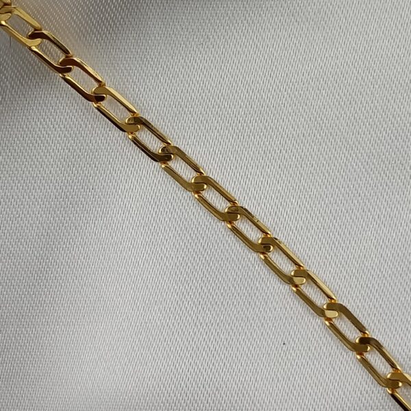 Pulseira Groumet 12 Folheada Ouro - Imagem 3