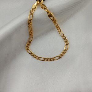 Pulseira Alternada 57 Folheada Ouro