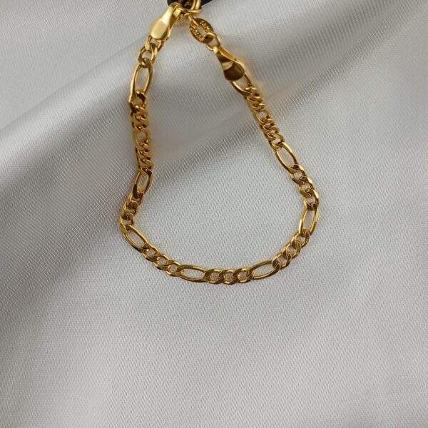 Pulseira Alternada 57 Folheada Ouro