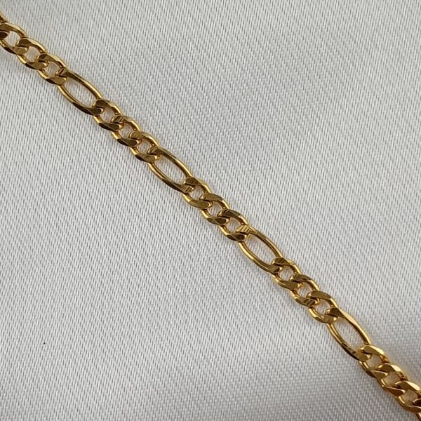 Pulseira Alternada 57 Folheada Ouro - Imagem 3