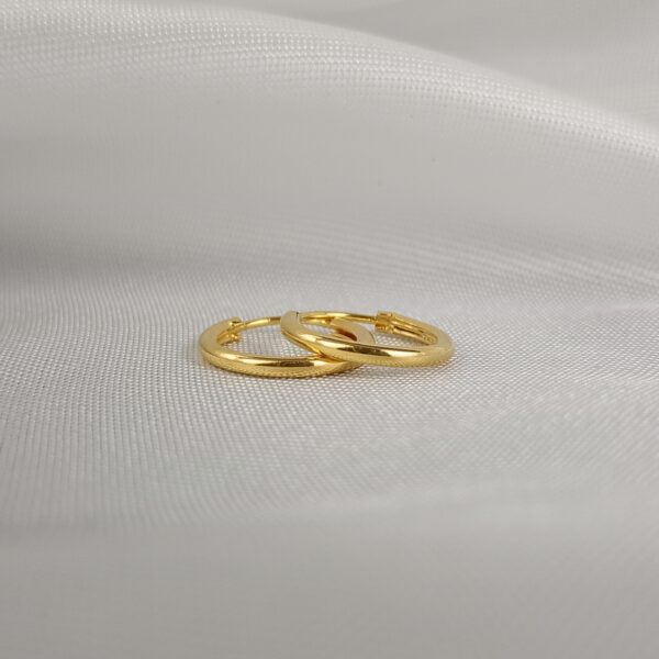 Brinco Argola 67 Folheada Ouro
