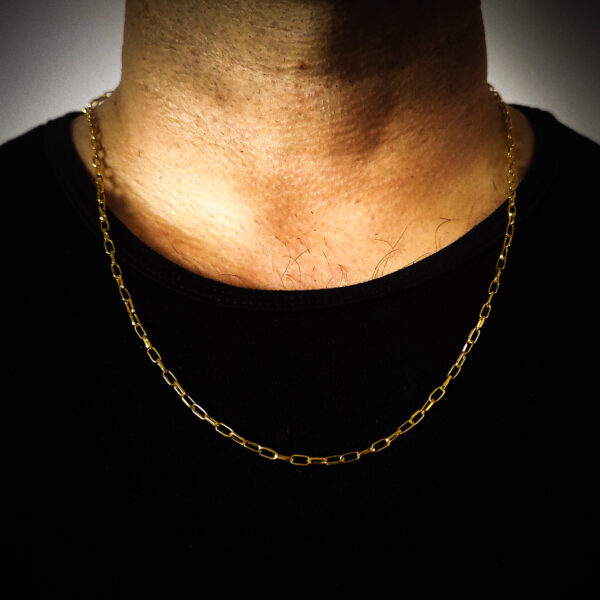 Corrente Cadeado 57 Folheada Ouro - Imagem 2