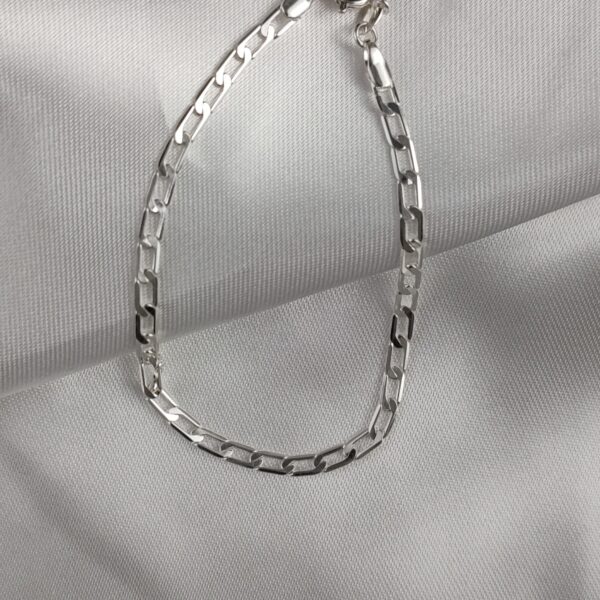 Pulseira Groumet 12 Folheada Prata