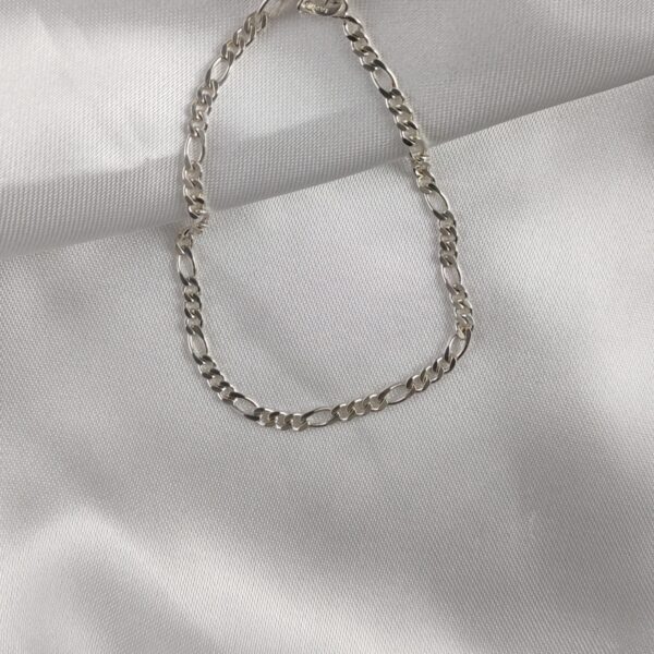 Pulseira Alternada 54 Folheada Prata