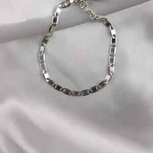 Pulseira Piastrine 56 Folheada Prata