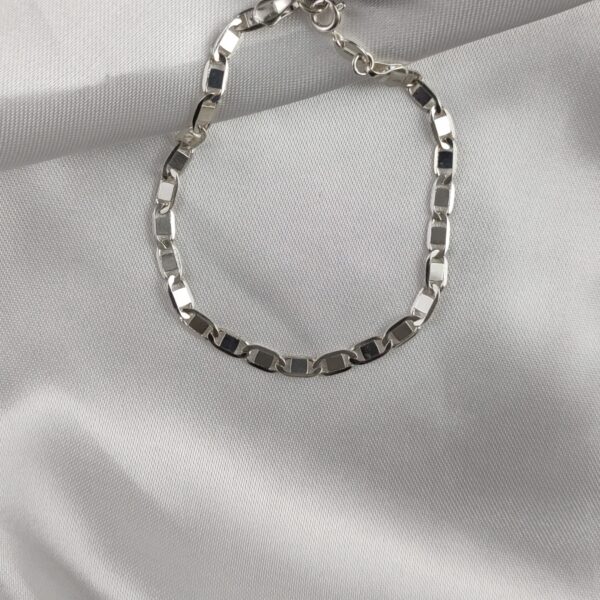 Pulseira Piastrine 56 Folheada Prata