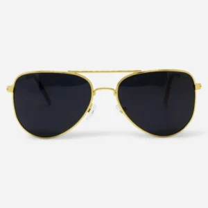 Óculos Aviador Gold/Black